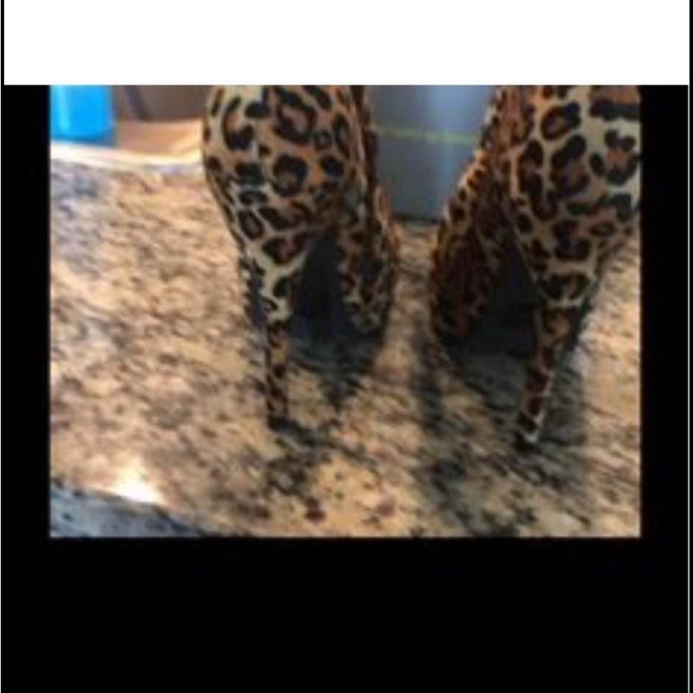 Leopard Print Heels - Picture 2 of 3